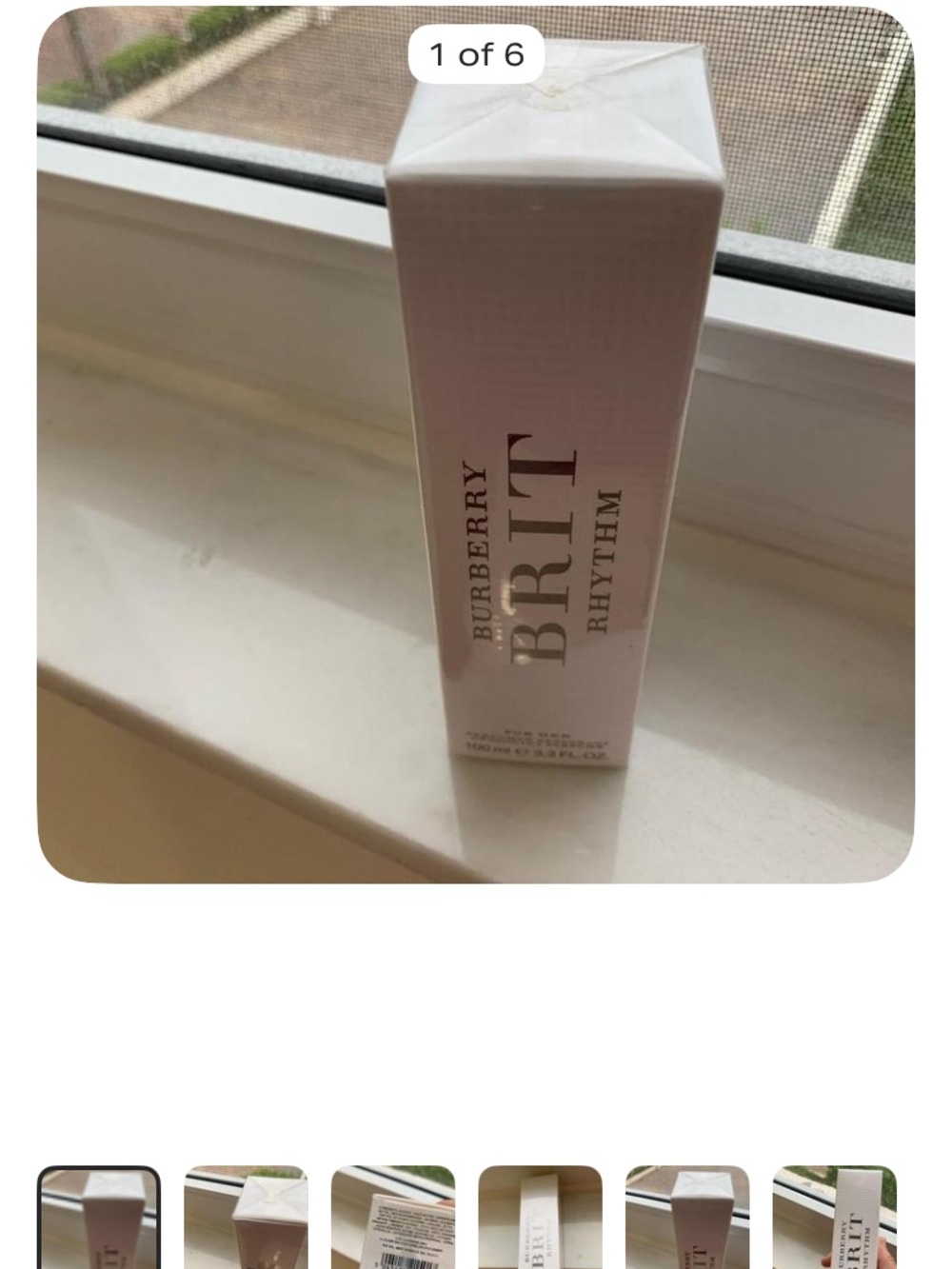 Burberry BRIT Rhythm For Her Perfumed Deodorant 3.3 OZ FL NIB